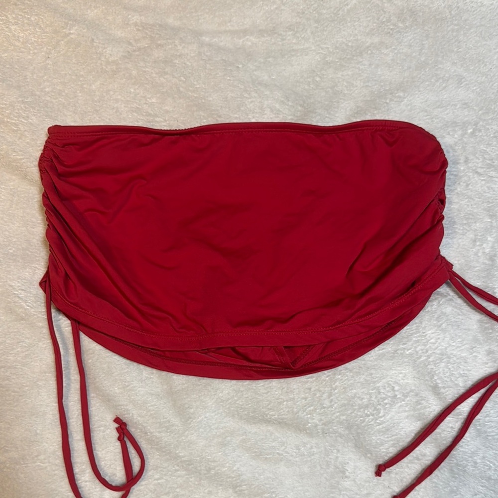 Red Strapless Bikini bottoms